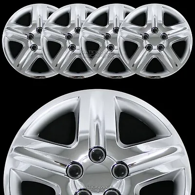 $84.99 • Buy 17  Chrome Set Of 4 Wheel Covers Full Rim Hub Caps Fit R17 Tire & Steel Wheels