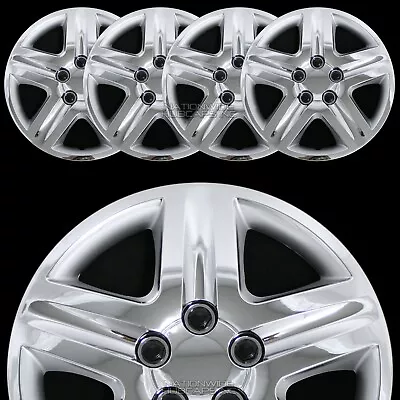 $84.99 • Buy 17  Chrome Set Of 4 Wheel Covers Full Rim Hub Caps Fit R17 Tire & Steel Wheels