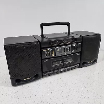 Panasonic RX-DT530 Vintage Portable Boombox Detachable Speakers Tested • $149.95