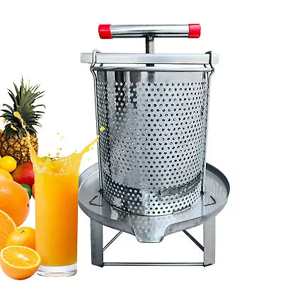 Manual Honey Press Wax Machine Beekeeping Honey Presser Stainless Steel • $91.87