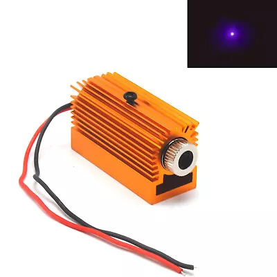 50mW 405nm Violet/Blue Focusable Dot Laser Diode Module 3-5V Driver Heatsink • £13.07