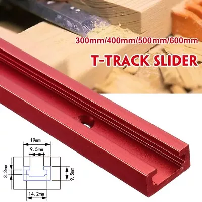 Aluminium Alloy 300-600mm T-Track T-Slot Miter Jig Tools For Woodworking Router • $10.41