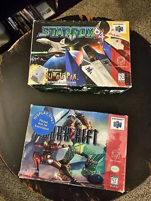 Starfox 64 (Nintendo 64 1997 ) & Dark Rift (N64 1997) Empty Boxes ONLY  • $70