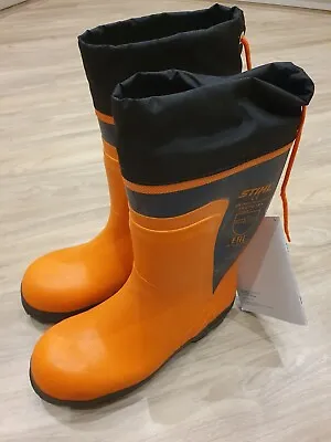 Stihl Standard Rubber Chainsaw Boots - New - Size 7.5UK - 41EU - 8.5US • £60