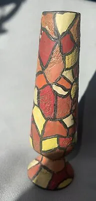 Vintage Studio Art Pottery Bud Vase Artist Signed Made In 1968 6” • $10