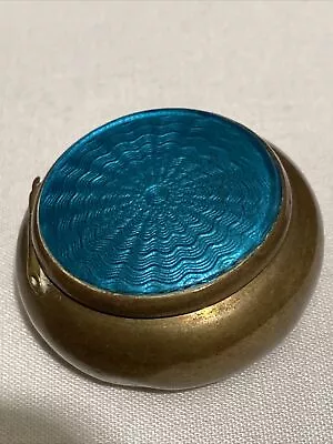 £14 • Buy Blue Giiulloche Enamelled Pill Box