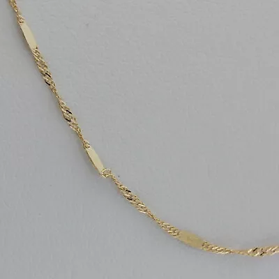 Genuine Brand New 9K Fine Thin Italian Yellow Gold Chain Necklace 45-80 Cm • $199