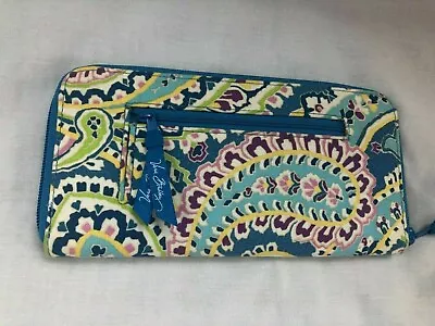 Vera Bradley Travel Organizer Capri Blue Retired Excellent • $39.99