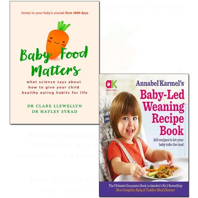 Baby-Led Weaning Recipe Book 2 Books Collection Pack Set Baby Food Matter NEW  • £15.49