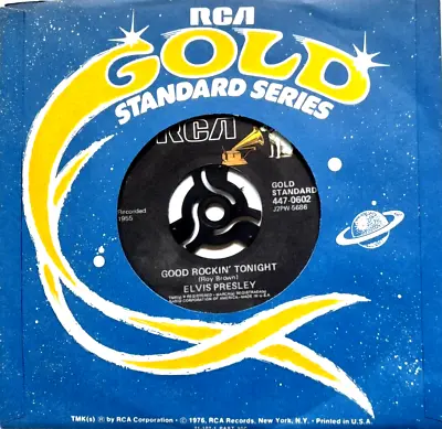 NM/NM ELVIS PRESLEY Good Rockin' Tonight 7  VINYL 45 US Gold Standard Series • £17.99