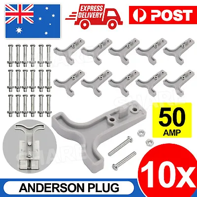 10PCS 50AMP 12-24V Grey T Bar Handle For Anderson Style Plug Connectors Tool AU • $9.45