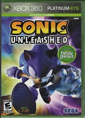 Sonic Unleashed (Platinum Hits) Xbox 360 (Brand New Factory Sealed US Version) X • $18.99