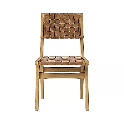 Ceylon Woven And Wood Dining Chair Brown And Natural - Opalhouse • $61.99