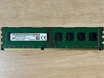 Micron 8GB 1600MHz 2Rx8 PC3-12800U-11-13-B1 DDR3 Desktop RAM / Memory • $20.45