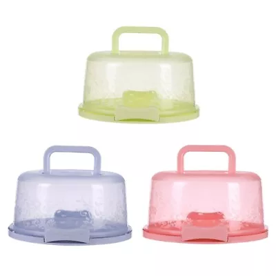 Portable Round Cake Holder Removable Cupcake Tray Cake Storage Stand • £10