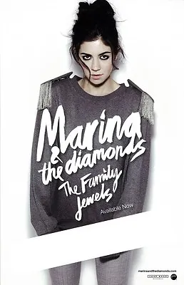 MARINA & THE DIAMONDS Poster THE FAMILY JEWELS  - 11 X 17 Inches  • £13.48