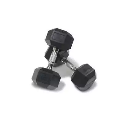 Muscle Motion Pair Of 2.5kg Rubber Hex Dumbbells • $16