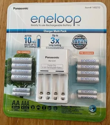 NEW Panasonic Eneloop Recharge Battery 8*AA & 4*AAA & Charger Rechargeable Set! • $63.99