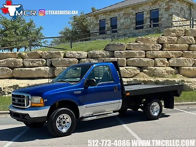 1999 Ford F-250 - 4x4 - 6 Speed - Sonic Blue - Flatbed - 7.3L Powerstroke • $15900