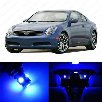 14 X Blue LED Interior Light Package For 2003 - 2006 Infiniti G35 + PRY TOOL • $13.29