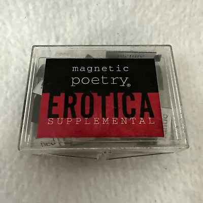 Magnetic Poetry Erotica Supplemental Sensual Sexy Word Magnet Kit Vintage 1997 • $14.99