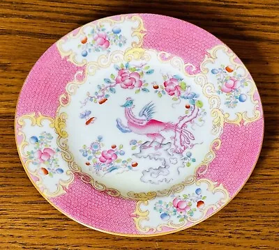 MINTON PINK COCKATRICE BREAD & BUTTER PLATE 6.25  England Globe Mark 1912-1950 • $79.99