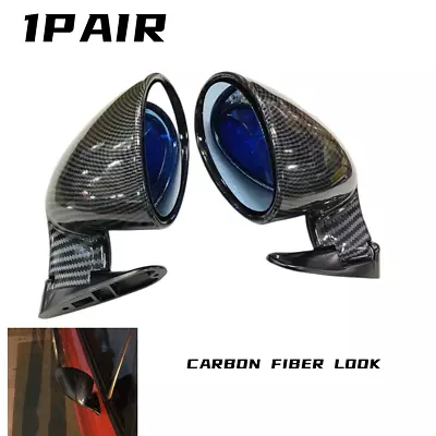 $69.61 • Buy Vintage Style Universal Car Classic Retro Door Wing Side Mirror Rearview 2Pcs