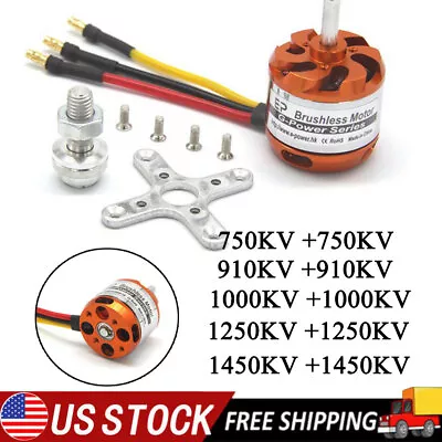 Brushless Motor D3536-750/910/1000/1250/1450KV 3-5S For Multicopters Helicopter • $24.37