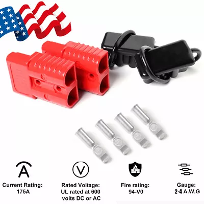 $16.89 • Buy 1Pair 175amps Car Battery Quick Connect Disconnect Plug Winch Connector 12-36V