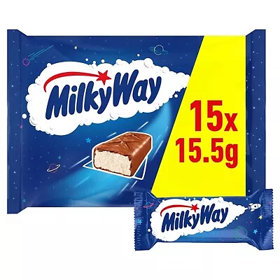 15 X 15.5g Milky Way Chocolate Fun Size Bars Multipack Easter Bulk Buy • £8.99