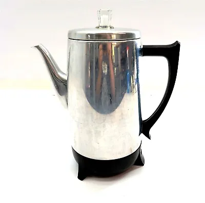 Vintage WEST BEND 9 Cup Coffee Percolator Automatic Maker Model 9358E • $31.49