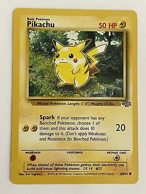 $2 • Buy Pokémon TCG Pikachu Jungle 60/64 Regular Unlimited Common WOTC MINT