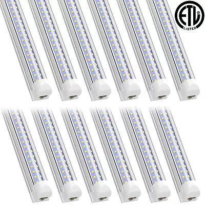 12 Pack T8 8FT LED Tube Light Bulb 72W LED Shop Light Fixture 6500K Super Bright • $192.98