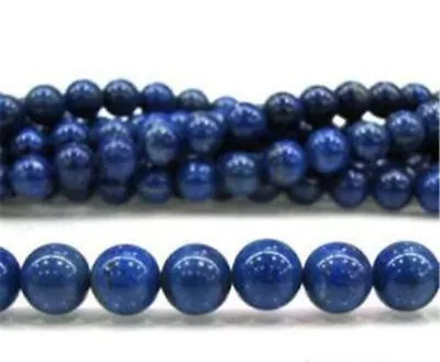 4-16mm Blue Egyptian Dark Blue Lazuli Lapis Round Gemstone Loose Beads 15 Strand • $2.65