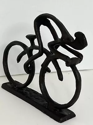 VTG Cast Iron Black Bicycle Art Sculpture/Statue/Road Biking • $25