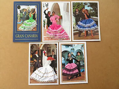 £6.50 • Buy 5 Postcards - Embroidered Costume - Spanish Dress Dance