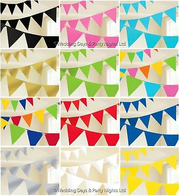 £3.49 • Buy 15ft 24 Triangle Flag Bunting Banner Party Wall Decorations Birthday Easter Prom