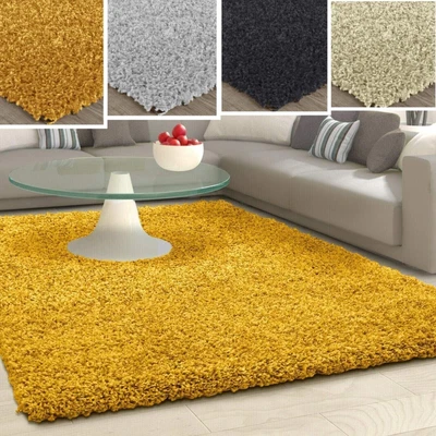 £7.99 • Buy Large Living Room Shaggy Rug Bedroom Non Slip  Carpet Fluffy Hallway Runner Rug