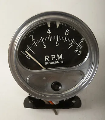 Sun Vintage Tachometer (D2R) 8500 RPM (JSF6) 8.5K Gauge White Sweep 2245-25 • $227.50