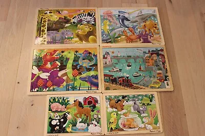 Melissa And Doug And Top Bright Lot Of 6 Puzzles • $52.61