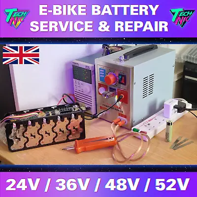 E-Bike Battery Repair & Re-Celling Service For 24V / 36V / 48V / 52V Batteries • £42