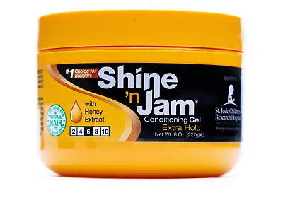 AMPRO Shine ’n Jam® | CONDITIONING GEL | GEL EXTRA HOLD 4oz • £4.99