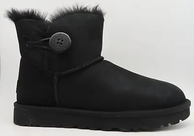 UGG Mini Bailey Button II Women's Boots Black Sizes 6/7/8/9/10 (1016226) • $84.99