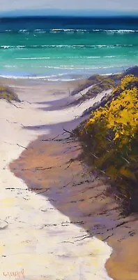 Beach Oil Painting Sand Dunes Coastal Painting Beach Art Ocean NSW Gercken • $680