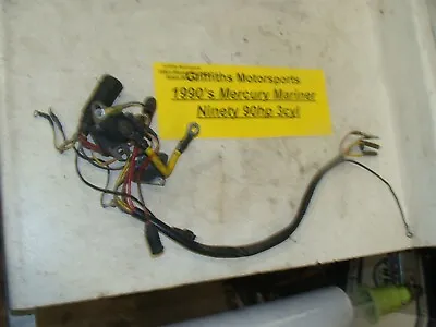 1990's Mercury Outboard NINETY 90hp 3cyl MARINER Wiring Harness Wires Solenoid • $39