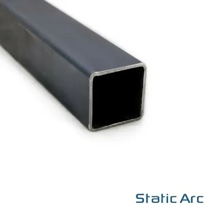 MILD STEEL SQUARE TUBE HOLLOW METAL BOX SECTION 20-50mm WIDTH / 1m LENGTH • £10.99