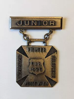 Independent Telephone Association. 1920. Medal. • $14.75