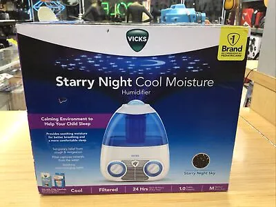 Vicks V-3700 Starry Night Cool Moisture Humidifier For Medium Room Size 1 Gallon • $44.95