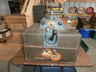 Vintage AC Spark Plug Cleaner & Tester USA Made Automotive Sign • $349.99