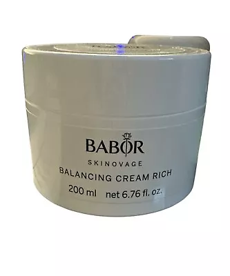 Babor Skinovage Balancing Cream Rich- Creme Riche Equilibrante 200ml /6.76 Oz • $123.75